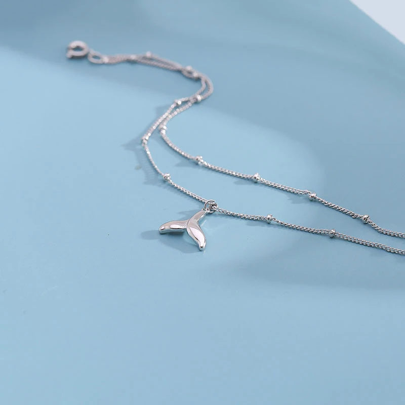 Double Layer Fishtail Anklet