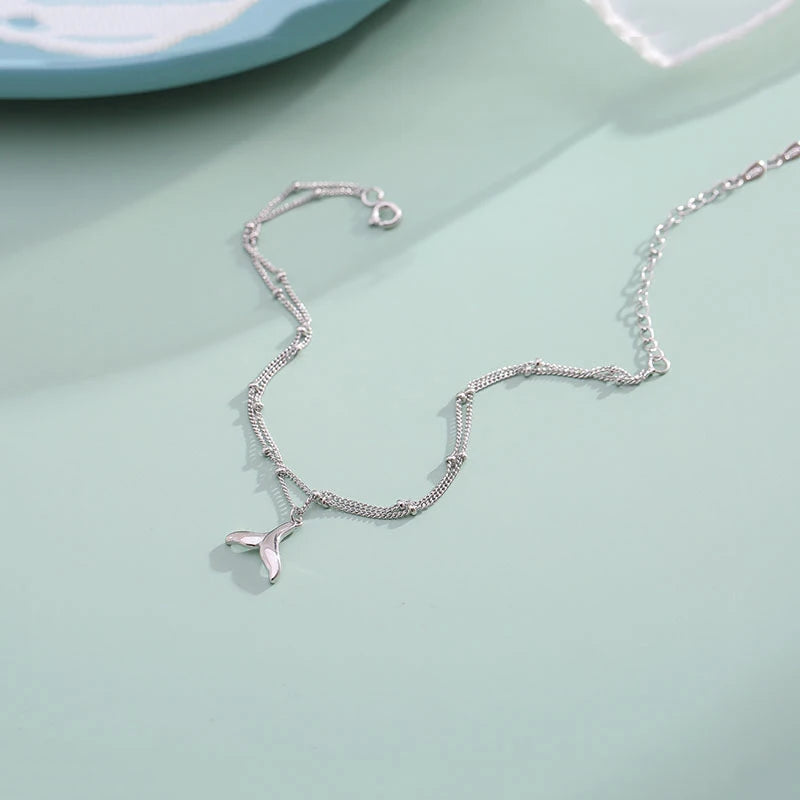 Double Layer Fishtail Anklet